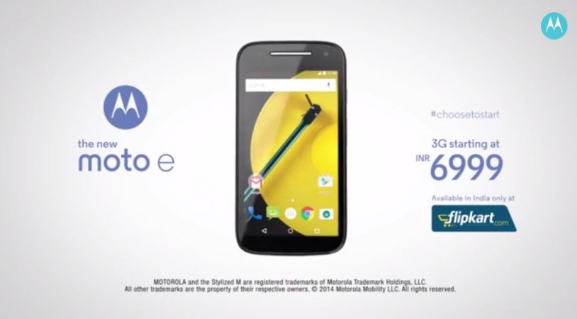 Motorola Moto E (Gen 2) India Price Revealed; Soon to Release via Flipkart Motorola Moto E (Gen 2) India Price Revealed; Soon to Release via Flipkart