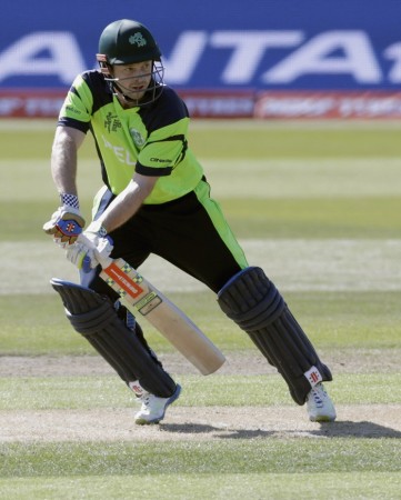 Ed Joyce scored a century to help Ireland to a big total, which their bowlers just defended against Zimbabwe Ed Joyce Ireland ICC Cricket World Cup 2015