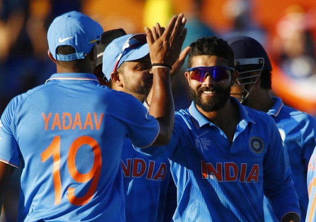 Ravindra Jadeja has also played an important all rounders for India in the World Cup. Ravindra Jadeja India Umesh Yadav ICC Cricket World Cup 2015