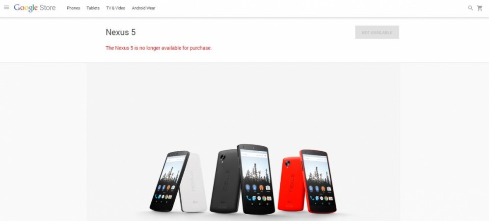 Curtains Fall on Nexus 5 Online Sale; Officially Discontinued on Google Store, Android Land Curtains Fall on Nexus 5 Online Sale; Officially Discontinued on Google Store, Android Land