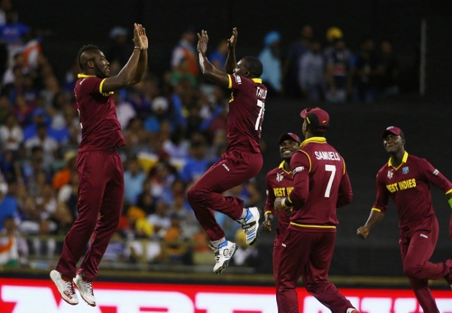 West Indies still have a chance of making the quarterfinals after their win over the UAE Andre Russell Jerome Taylor West Indies ICC Cricket World Cup 2015