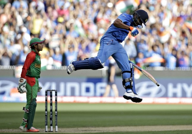 Rohit Sharma is happy as punch after completing his first World Cup century Rohit Sharma India ICC Cricket World Cup 2015