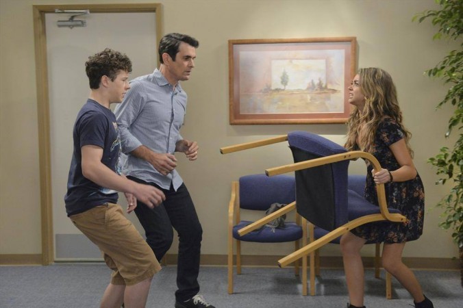 Luke, Phil and Haley in 'Modern Family'