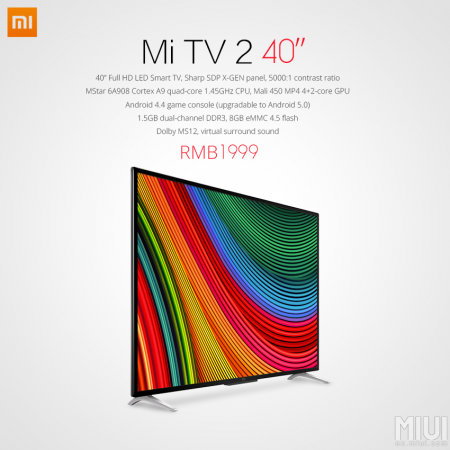 Xiaomi Launches New Mi TV 2 With Full HD Screen In China; Specs, Features, Price Details Revealed