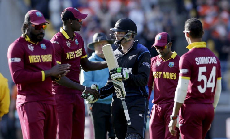 New Zealand's Martin Guptill walks off not out for 237 against the West Indies in their Cricket World Cup quarterfinal match in Wellington. Martin Guptill