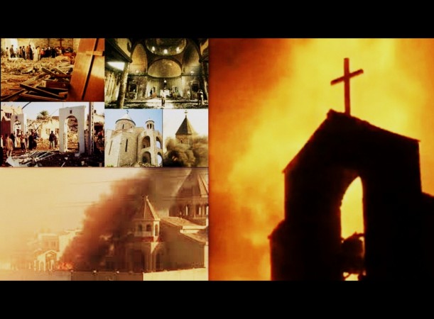 Isis blows up Assyrian church in Syria