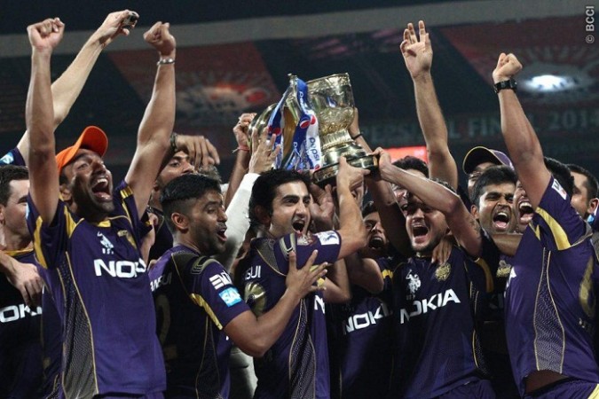 KKR will have plenty of competition as they look to retain their IPL title KKR IPL 2014 Trophy