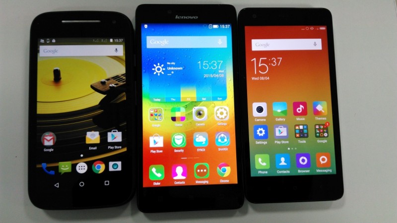 Lenovo A6000 Plus vs Moto E 2nd Gen vs Xiaomi Redmi 2: Best Under Rs. 8000 Smartphone