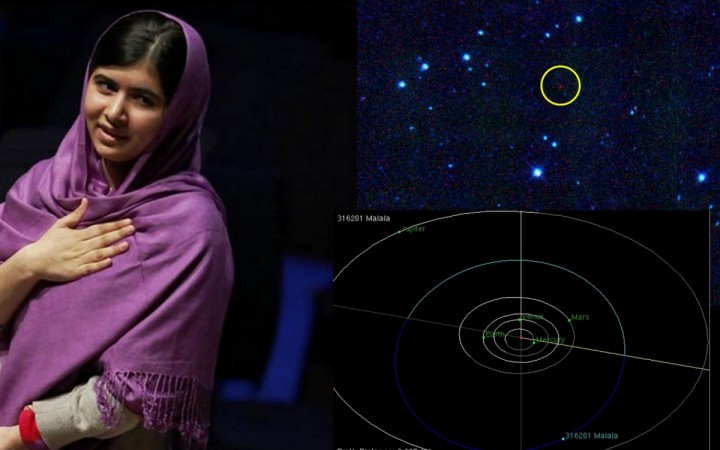 An asteroid was named after Nobel Peace Prize winner Malala Yousafzai An asteroid has been named after Nobel Peace Prize winner Malala Yousafzai