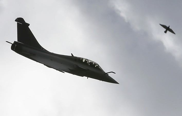 A Rafale fighter jet flies Rafale deal fighter plane