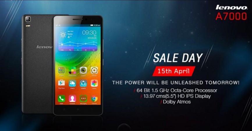 Lenovo A7000 Flipkart Flash Sale 1.0 to Give Live on 15 April Lenovo A7000 Flipkart Flash Sale 1.0 to Give Live on 15 April