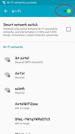 Wi-Fi Toggle Switch Wi-Fi Toggle Switch