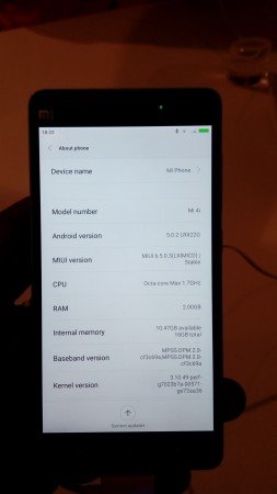 Xiaomi MI 4i Sprecification Xiaomi MI 4i Sprecification