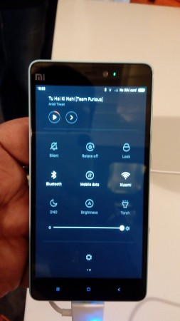 Xiaomi MI 4i notification menu Xiaomi MI 4i notification menu