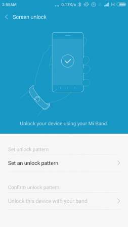 MI Band Screen Unlock MI Band Screen Unlock