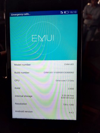 Honor 4C About Device Page Honor 4C About Device Page
