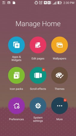 Home Screen manager of Zenfone 2 Home Screen manager of Zenfone 2