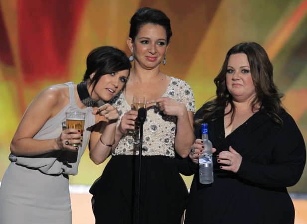 Kristen Wiig, Maya Rudolf and Melissa McCarthy, the stars of 'Bridesmaids' at 18th annual Screen Actors Guild Awards