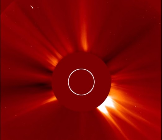 UFO monster ships seen on SOHO Satcam