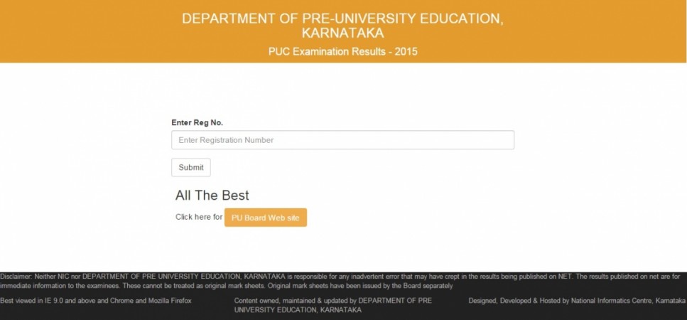 Karnataka Board 2nd (II) PUC (class 12) results 2015 will be announced on 18 May.