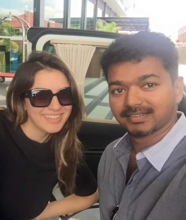 Vijay - Haniska Selfie went viral and became tending as Puli Selfie
