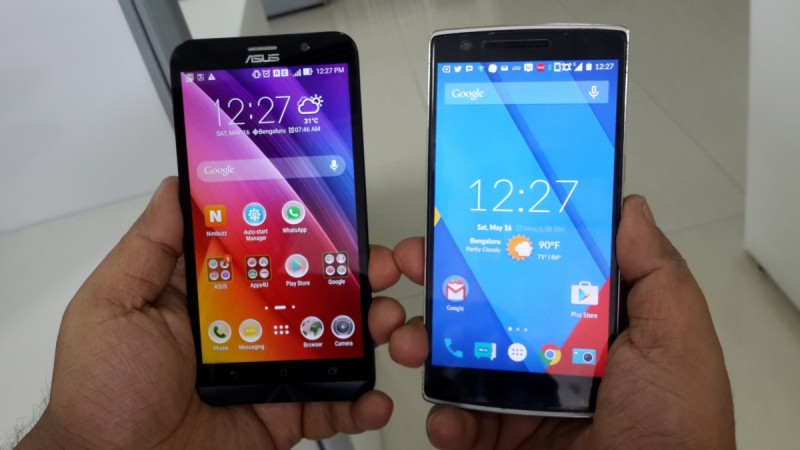 ASUS ZenFone 2 vs OnePlus One- OS ASUS ZenFone 2 vs OnePlus One- OS