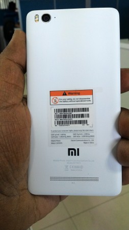 Xiaomi MI 4i Smartphone Rear Xiaomi MI 4i Smartphone Rear