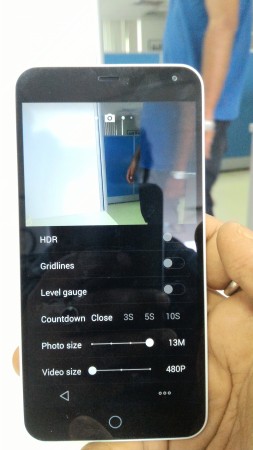 Meizu M1 Note Camera Interface