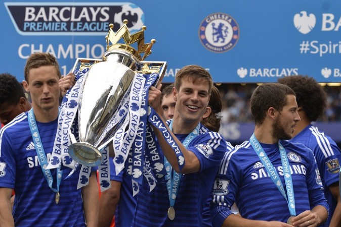 Chelsea's Cesar Azpilicueta (holding the trophy) is set for competition once again at the left-back position as Filipe Luis' replacements are identified Chelsea vs Sunderland