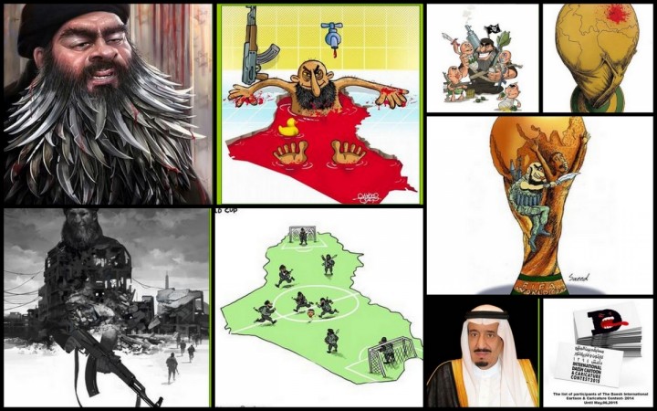 Anti Isis cartoon exhibition being held in Iran.