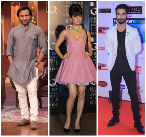 Saif Ali Khan, Kangana Ranaut, Shahid Kapoor