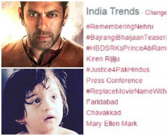 Shah Rukh Khan's Son AbRam Giving Tough Competition to Salman's 'Bajrangi Bhaijaan' Trailer?