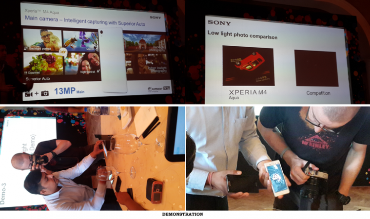Sony Xperia M4 Aqua Camera demo Sony Xperia M4 Aqua First Impression