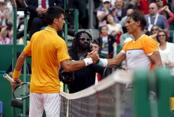 File photo of Novak Djokovic (L) and Rafael Nadal. Novak Djokovic Rafael Nadal