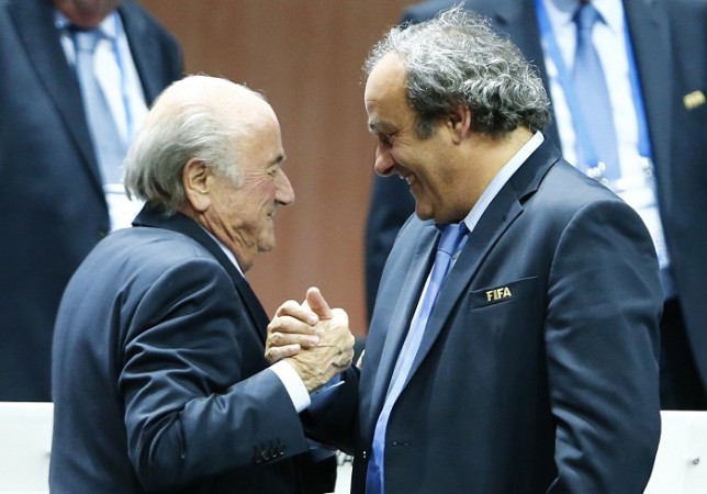 Michel Platini arrested. Sepp Blatter Michel Platini
