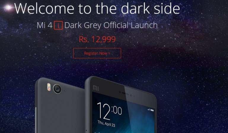 Xiaomi Mi 4i Dark Grey Launched in India; Registration Opened for Flash Sale Next Week Xiaomi Mi 4i Dark Grey Launched in India; Registration Opened for Flash Sale Next Week