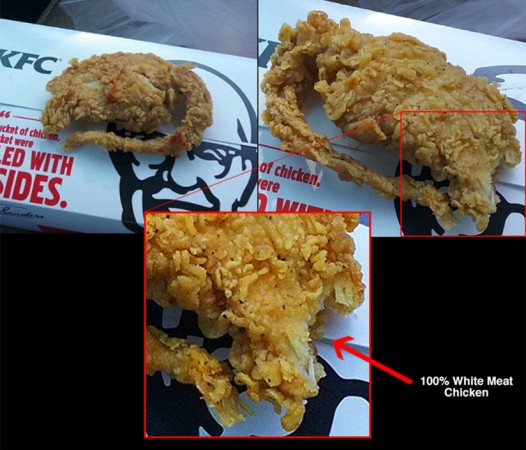 KFC has said that the claim that a man found a deep fried rat after ordering tender chicken is a hoax