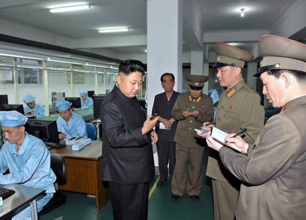 Instagram reportedly has been blocked in North Korea. File photo shows N Korean dictator Kim Jong Un inspecting country's first 'Arirang' smartphone.