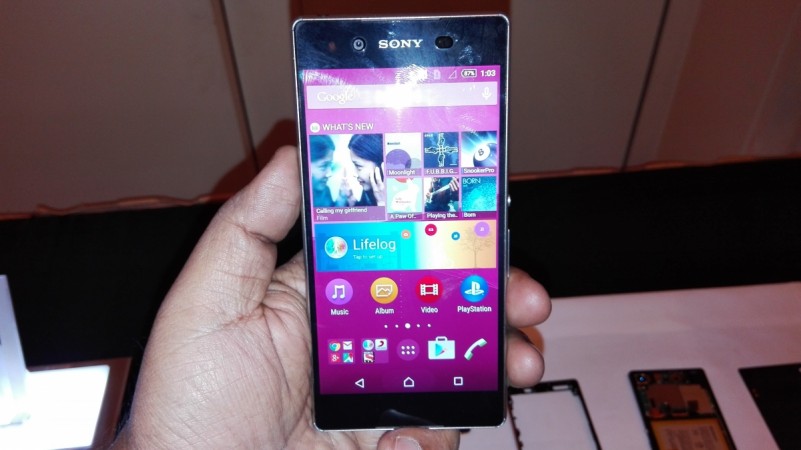 Sony Xperia Z3 Plus front view Sony Xperia Z3 Plus front view