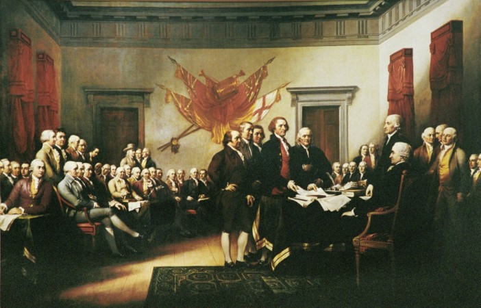 On 4 July, 1776, the Declaration of Independence was approved by the Second Continental Congress in Philadelphia
