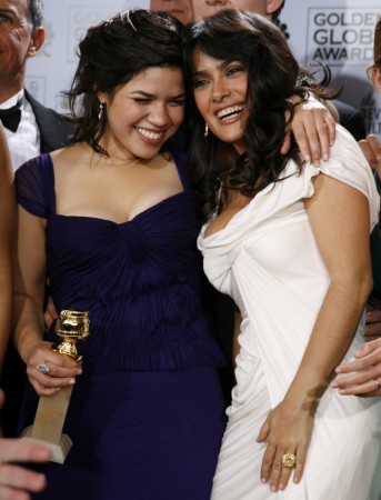America Ferrera with Salma Hayek