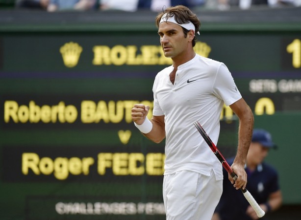 Roger Federer has served brilliantly at Wimbledon 2015 Roger Federer Wimbledon 2015