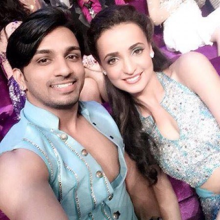 Jai Kumar Nair, Sanaya Irani on the sets of 'Jhalak Dikhhla Jaa 8'
