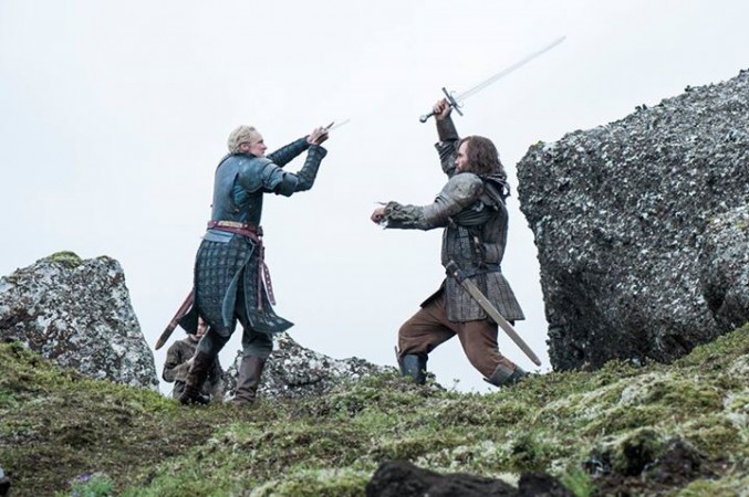 The Hound fighting with Brienne of Tarth