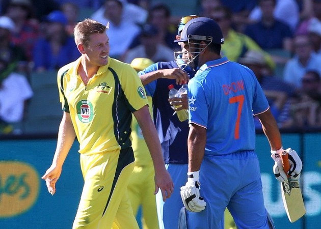 James Faulkner MS Dhoni Australia India