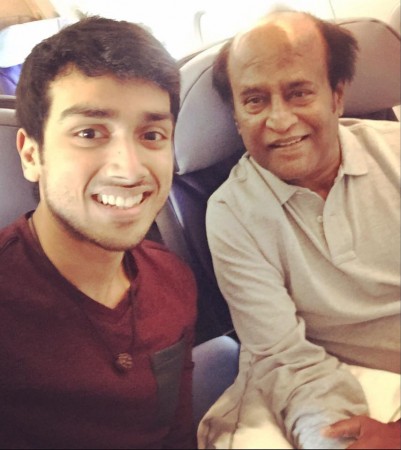 Kalidas Jayaram meets Rajinikanth