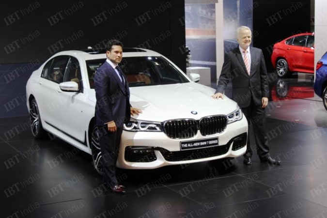 Sachin Tendulkar unveiling new BMW 7 Series