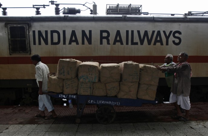 Pictured: A train coach of the Indian Railways Indian Railways