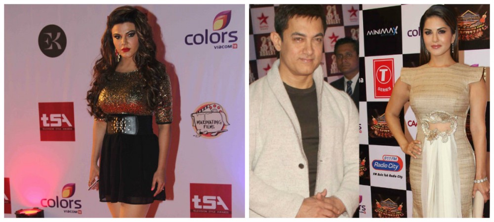 Rakhi Sawant, Aamir Khan and Sunny Leone