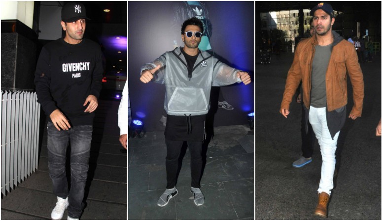Ranbir Kapoor, Ranveer Singh, Varun Dhawan